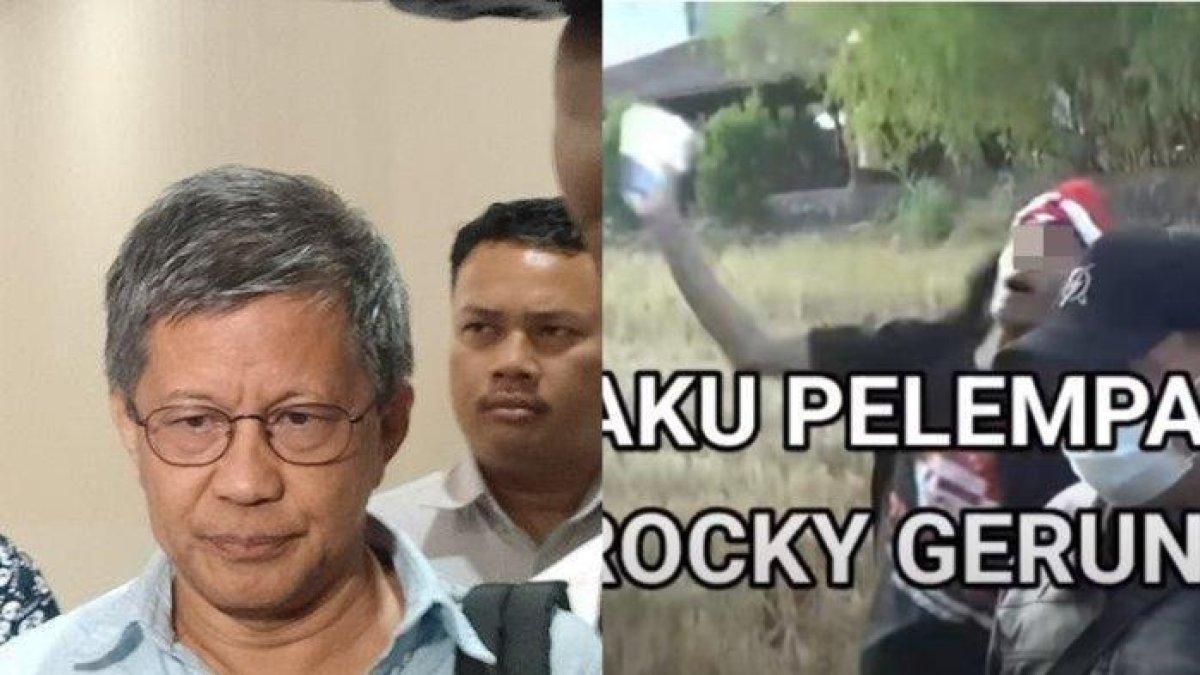 Sosok Waluyo Wasis, pelempar botol di acara Rocky Gerung di Jogja.