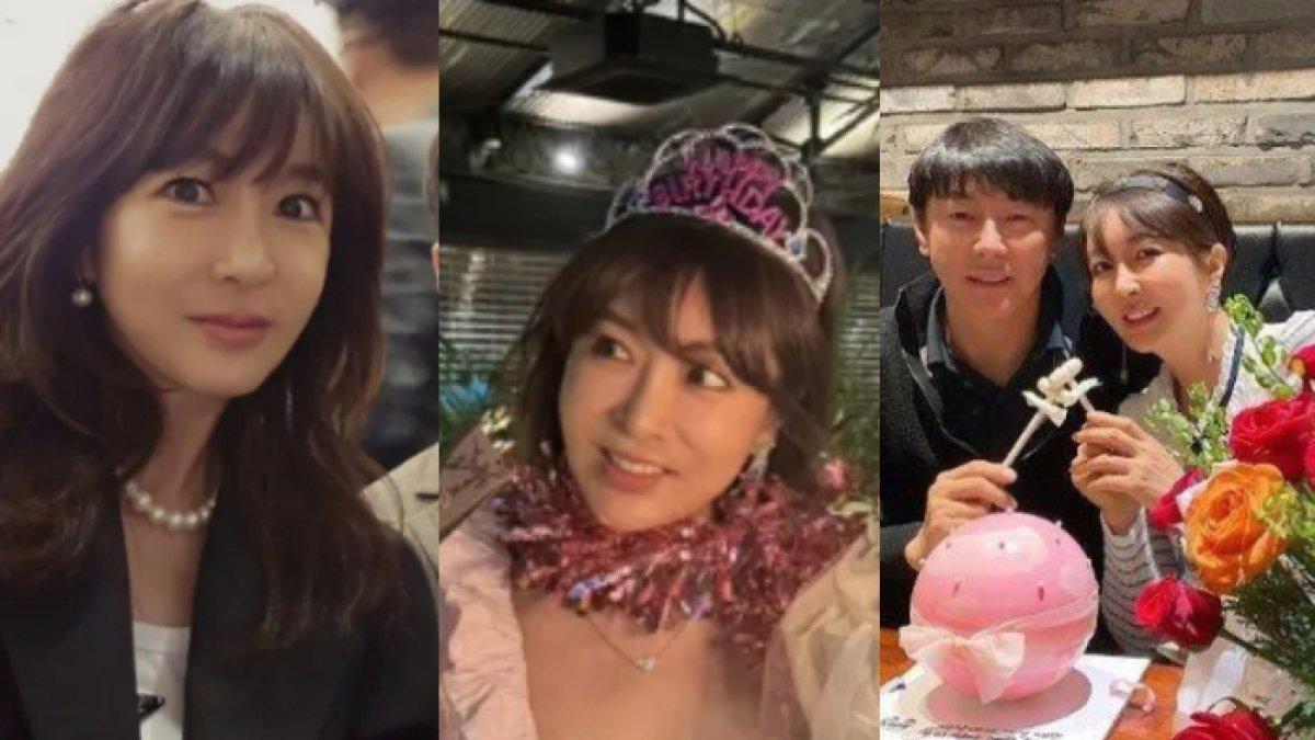 Sosok istri Shin Tae-yong, Cha Young Ju, memiliki paras menawan dan awet muda