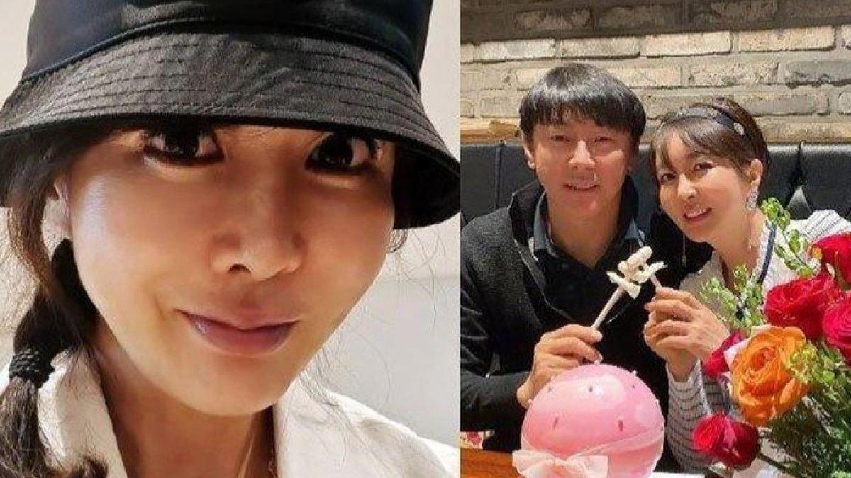 Sosok istri Shin Tae-yong, Cha Young Ju, memiliki paras menawan dan awet muda