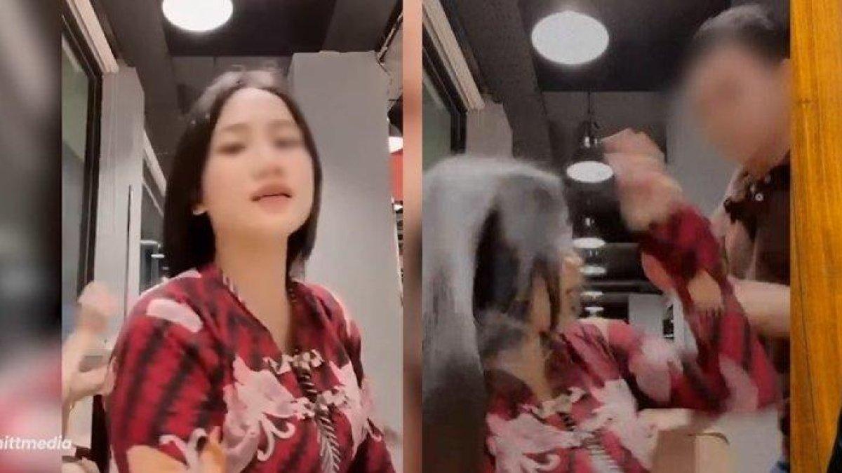 Terungkap sosok wanita inisial IS dipukul berulang kali dan diludahi oleh pria di sebuah rumah makan di Kendari, Sulawesi Utara, berprofesi sales mobil .
