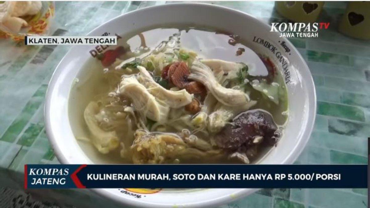 KULINER KLATEN: Soto dan kare di Desa Juwiran, Kecamatan Juwiring, Kabupaten Klaten