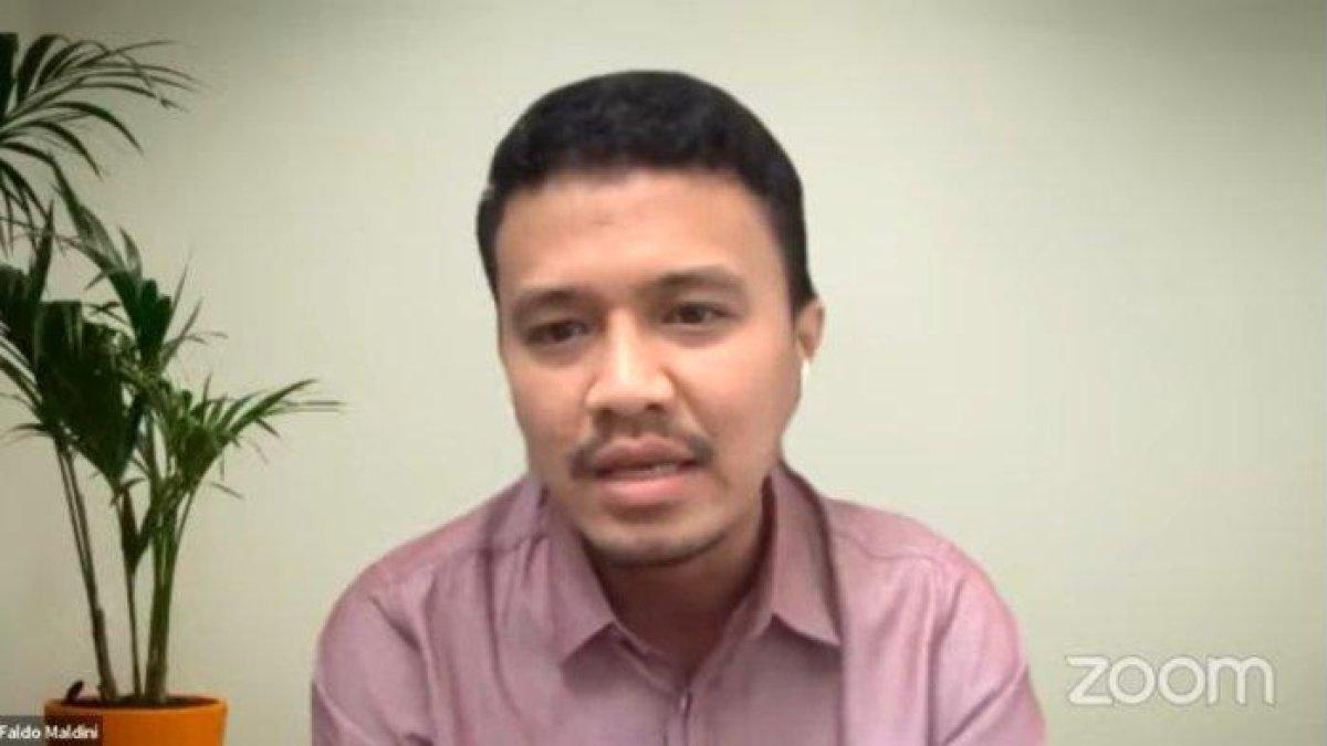 Staf Khusus Menteri Sekretaris Negara, Faldo Maldini dalam diskusi bertajuk Menelaah Proses Perpindahan Ibu Kota Negara yang disiarkan kanal YouTube ILUNI UI, Sabtu (19/2/2022).