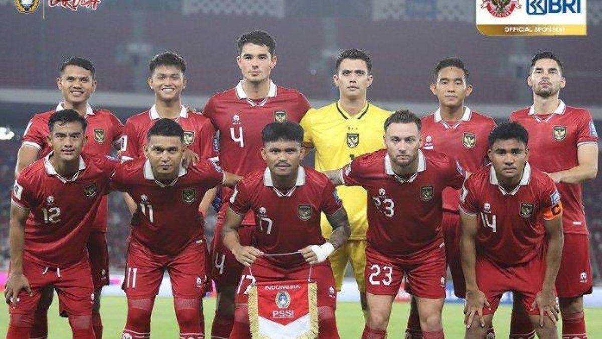 Starting XI Timnas Indonesia lawan Brunei Darussalam leg I Kualifikasi Piala Dunia 2026 di Stadion Gelora Utama Bung Karno, 12 Oktober 2023.