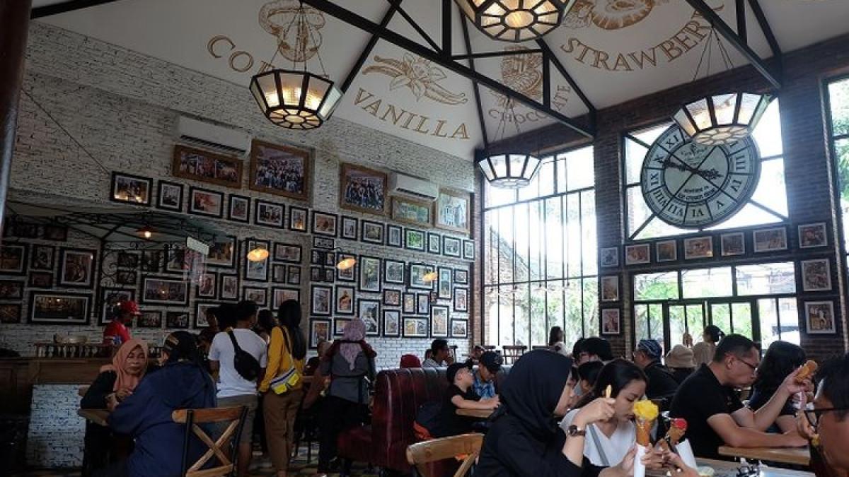 KULINER YOGYAKARTA - Suasana Tempo Gelato, di Prawirotaman Yogyakarta