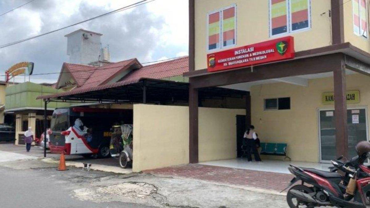 Suasana di rumah sakit Bhayangkara Medan.