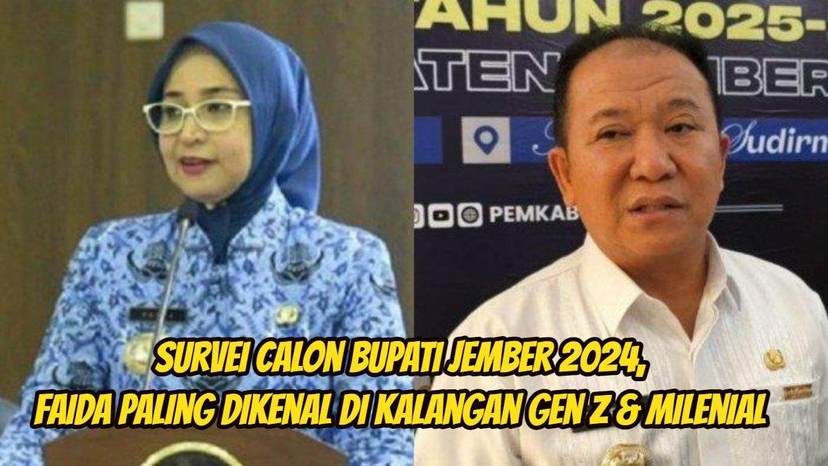 Survei Cabup Jember 2024, Faida paling dikenal di kalangan Gen Z & Milenial