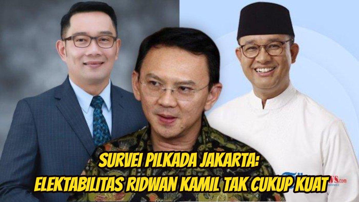 Survei Pilkada Jakarta, elektabilitas Ridwan Kamil tak cukup kuat