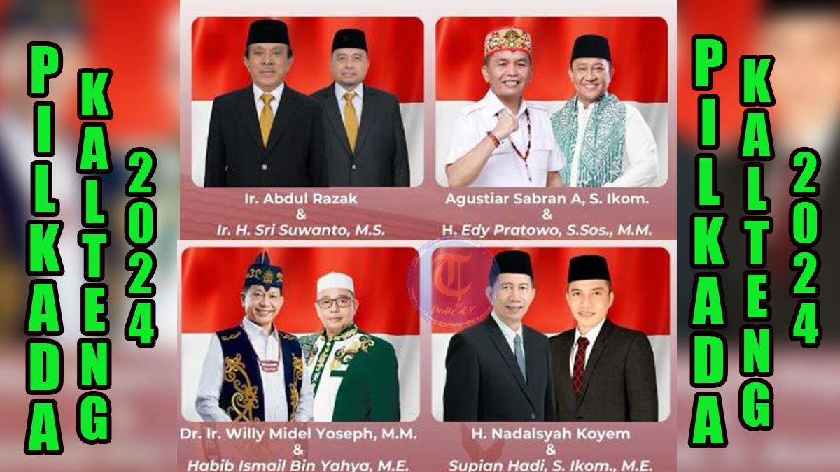 Survei Pilkada Kalimantan Tengah (Kalteng) 2024, persaingan empat pasangan calon (paslon), siapa yang unggul?