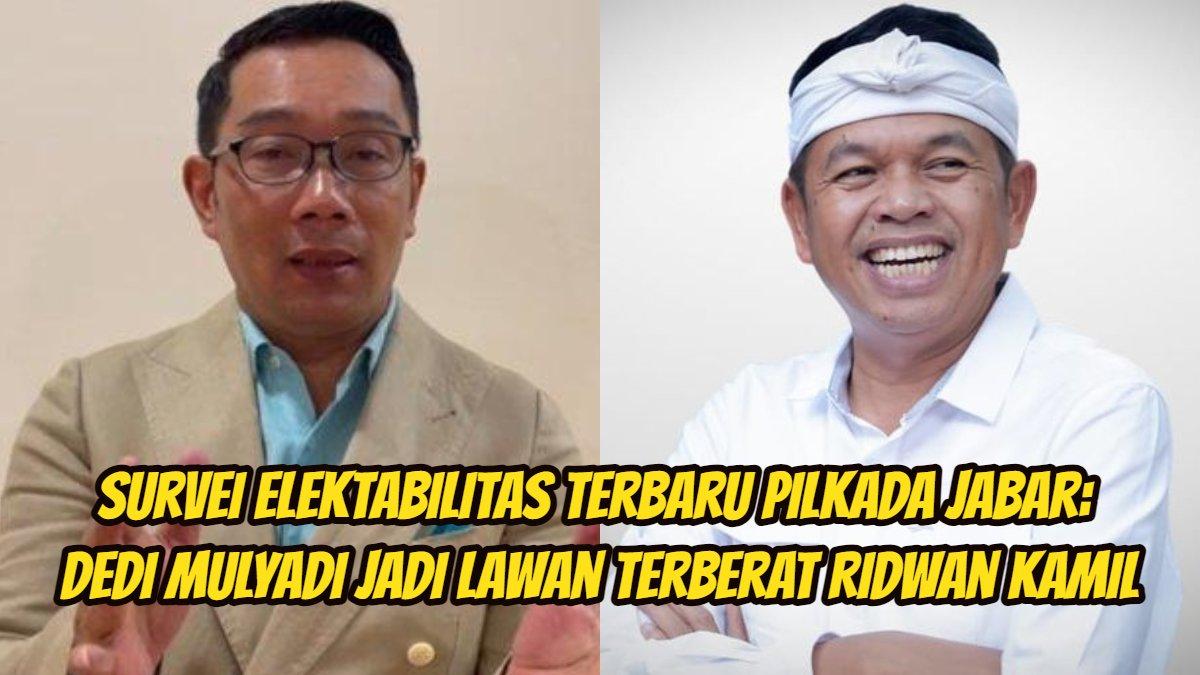Survei elektabilitas terbaru Pilkada Jabar: Dedi Mulyadi jadi lawan terberat Ridwan Kamil