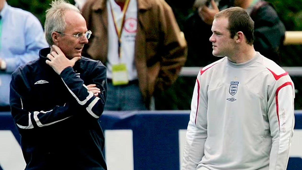 Sven-Goran Eriksson bersama Wayne Rooney