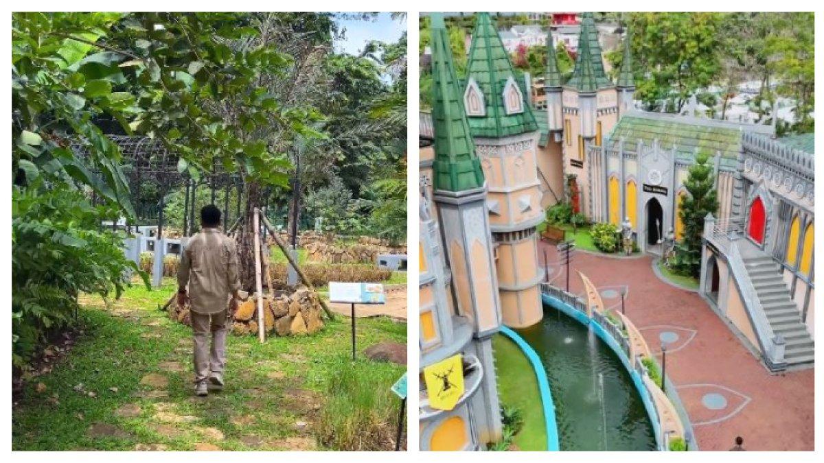 TEMPAT WISATA BOGOR - (kiri) Kebun Raya Bogor, (kanan) Nicole's River Park, berikut lima rekomendasi tempat wisata di Bogor paling populer.