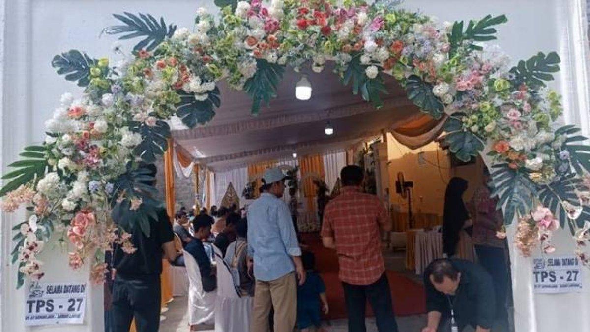 TPS seperti hajatan pernikahan di Lampung
