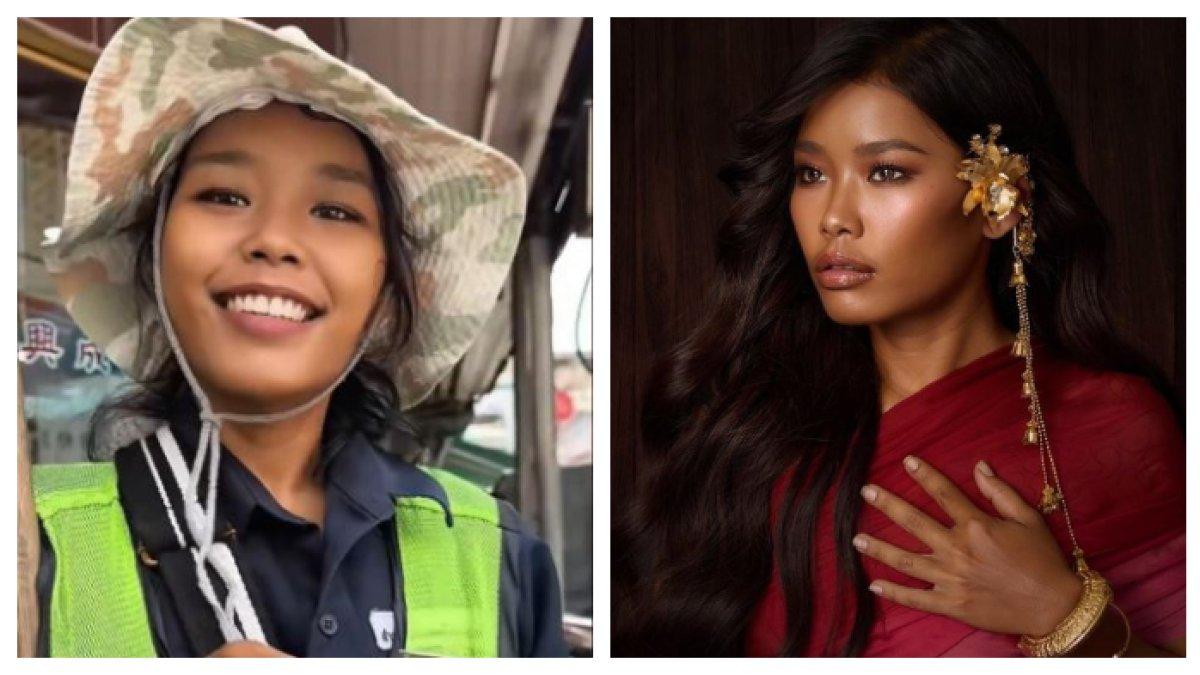 TUKANG SAPU JADI MODEL - Noppajit Somboonsate, tukang sapu asal Bangkok, Thailand, kini menjelma menjadi model cantik. Transformasinya menakjubkan.