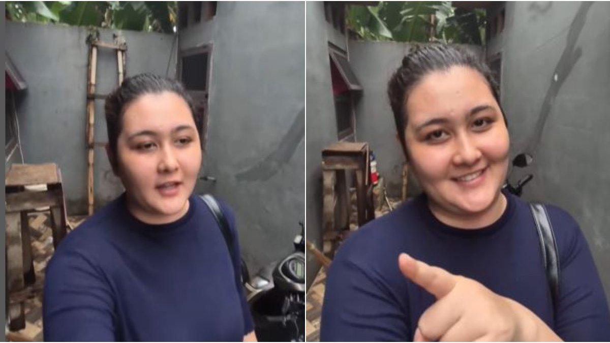 Talitha Curtis tampil sederhana.