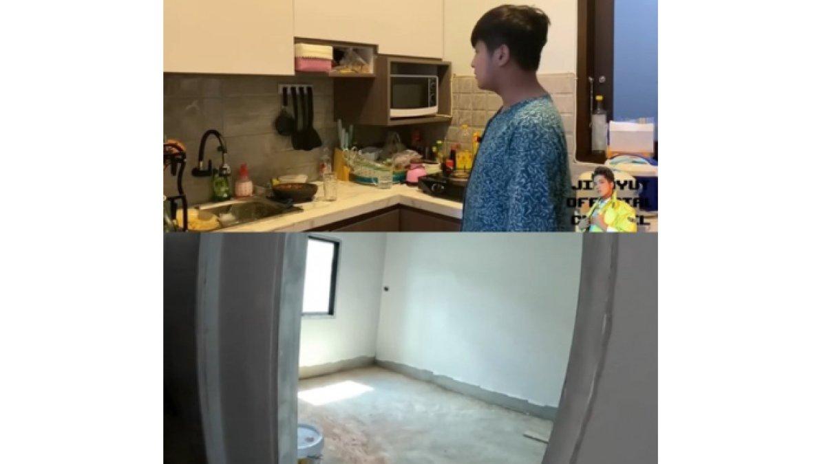 Tampak rumah yang dibangun Jirayut di Thailand sudah perlihatkan nuansa modern serta minimalis.