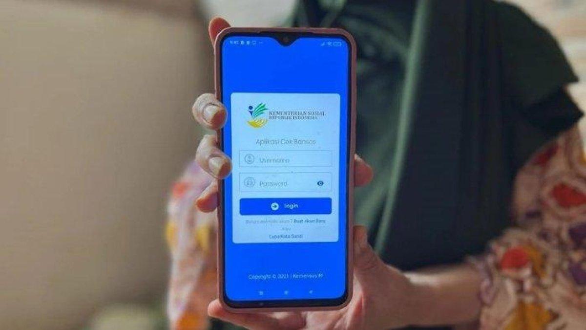 Tampilan aplikasi Cek Bansos 2024.