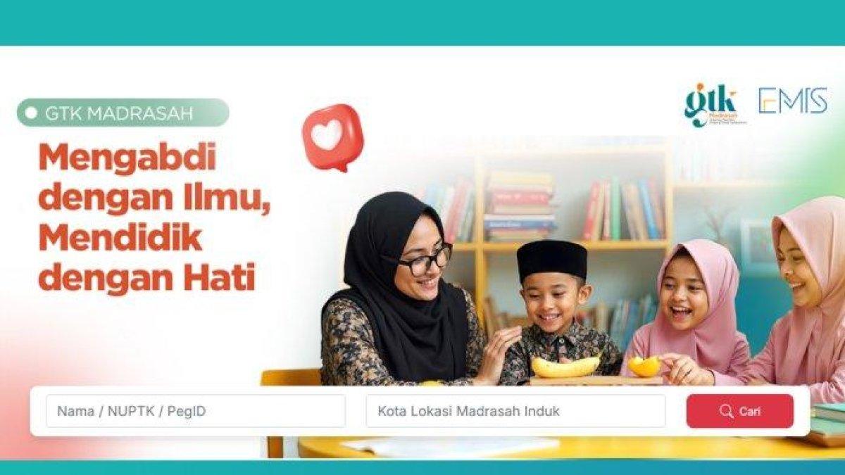 SELEKSI PPG KEMENAG - Tangkap layar beranda EMIS GTK Kemenag diambil pada Kamis (15/5/2025). Berikut ini link EMIS GTK Kemenag, daftar seleksi akademik PPG Daljab Kemenag bagi guru Madrasah mata pelajaran umum.