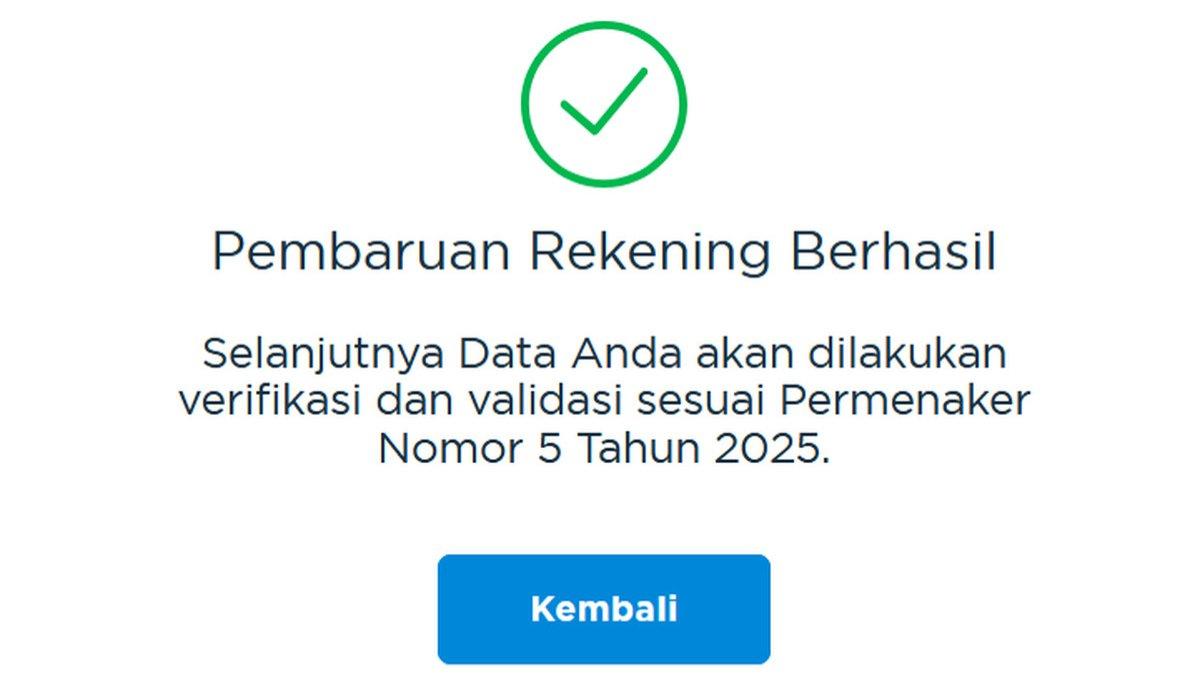 ILUSTRASI BSU - Tangkapan layar cek BSU via BPJS Ketenagakerjaan. Cara cek dan update data rekening penerima BSU 2025. Cara update data rekening BSU 2025.