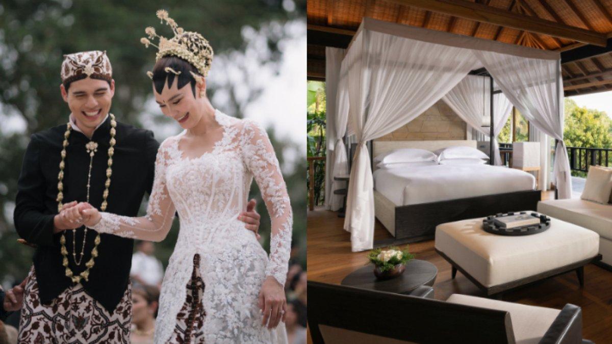 LOKASI PERNIKAHAN LUNA - Potret Luna Maya, Maxime Bouttier, dan COMO Shambhala Estate diambil dari Instagram pada Kamis (8/5/2025).Tarif menginap di COMO Shambhala Estate Bali dimulai dari Rp 9 jutaan per malam.