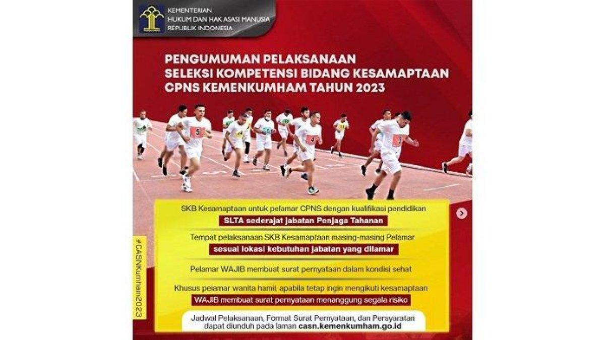 Tata Tertib SKB Kesamaptaan CPNS Kemenkumham 2023.