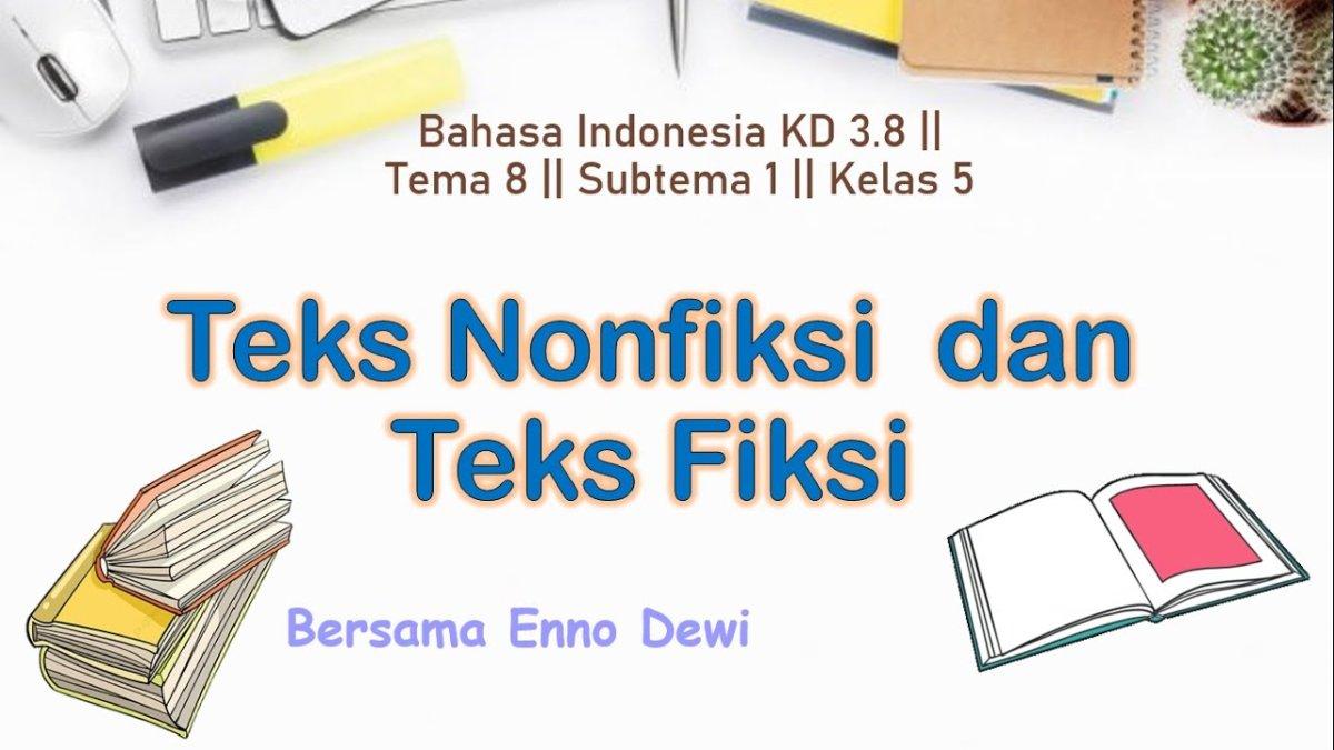 Materi Pembelajaran Bahasa Indonesia Kelas 5 SD Pengertian dan Jenis