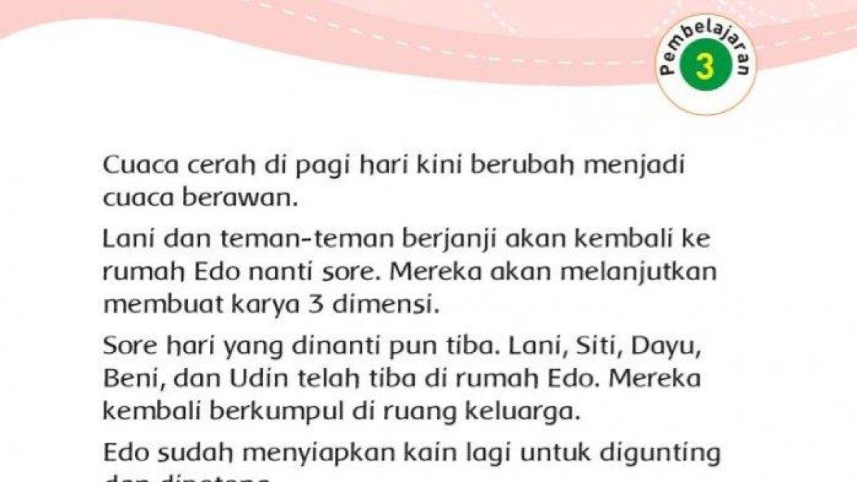 Kunci jawaban Tema 5 Cuaca untuk kelas 3 SD/MI subtema 4 pembelajaran 3 halaman 199 dan 201 mengenai Cuaca, Musim, dan Iklim.