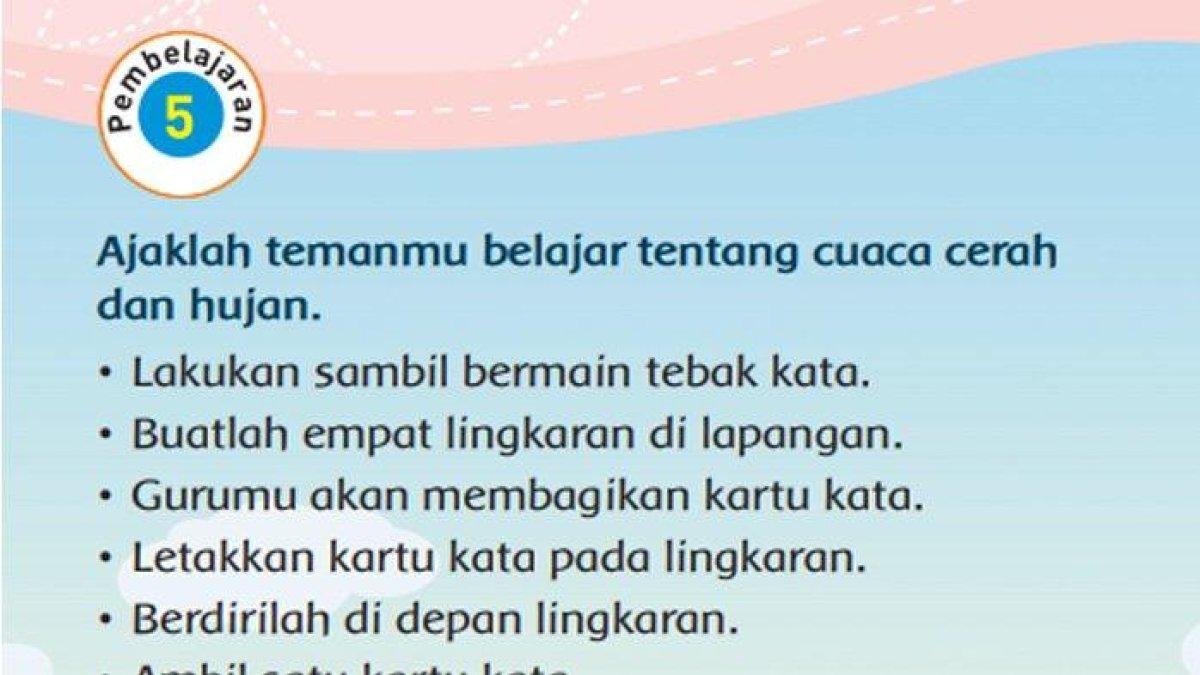 Kunci Jawaban Tema 5 Kelas 3 SD Halaman 33 35 36 37 38 Buku Tematik Subtema 1 Pembelajaran 5