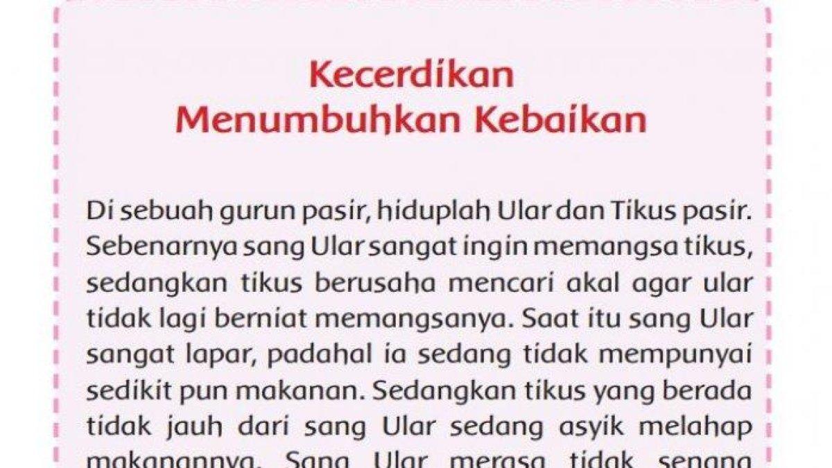 Soal dan kunci jawaban buku tematik Tema 7 untuk kelas 2 SD/MI subtema 1 pembelajaran 2 halaman 19, 20, dan 22: Sikap Kebersamaan Ular dan Tikus.