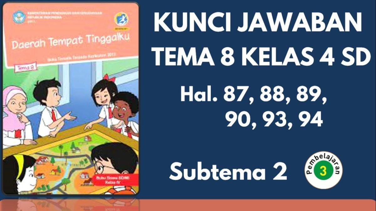 Contoh Soal & Jawaban Tema 8 Kelas 4 SD