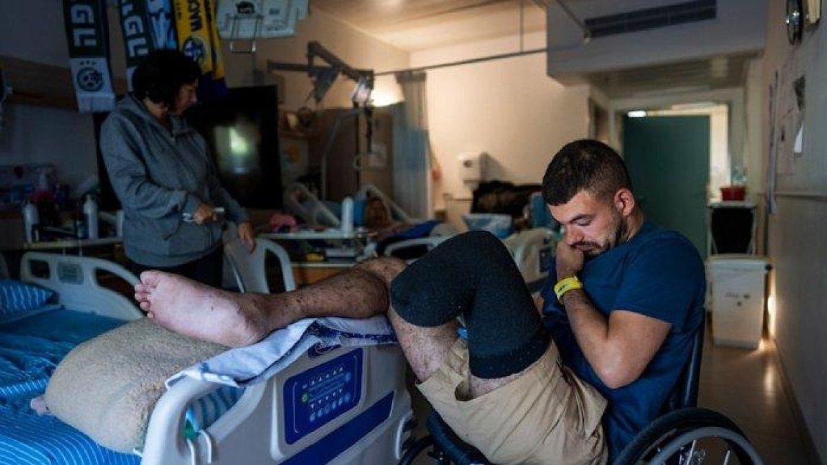 Tentara Israel yang dinyatakan cacat fisik usai berperang di Gaza tengah mendapatkan perawatan dan rehabilitasi di rumah sakit Sheba