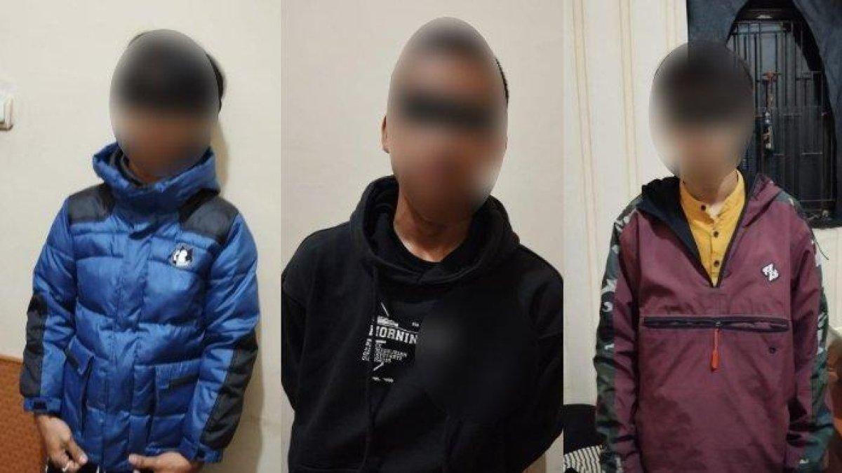Terduga Pelaku Pembunuhan Bintang Satria (15), Polsek Ciampea, Kabupaten Bogor, Minggu (3/12/2023).