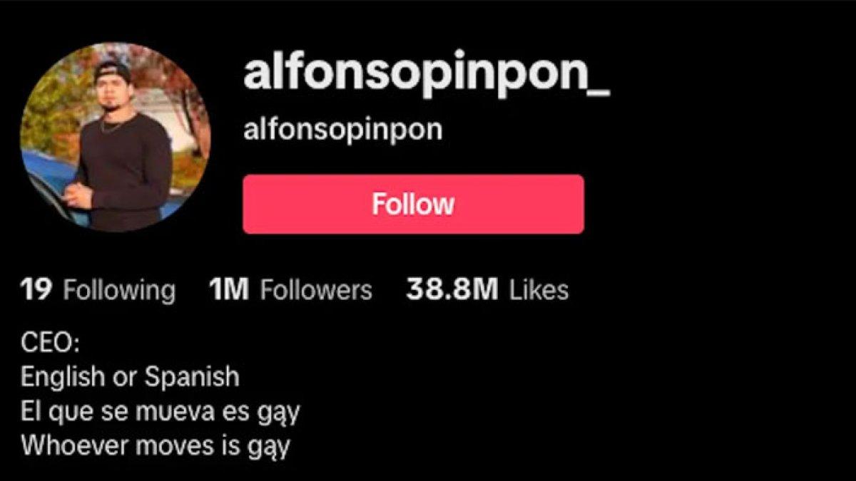 TikToker Alfonso Pinpon