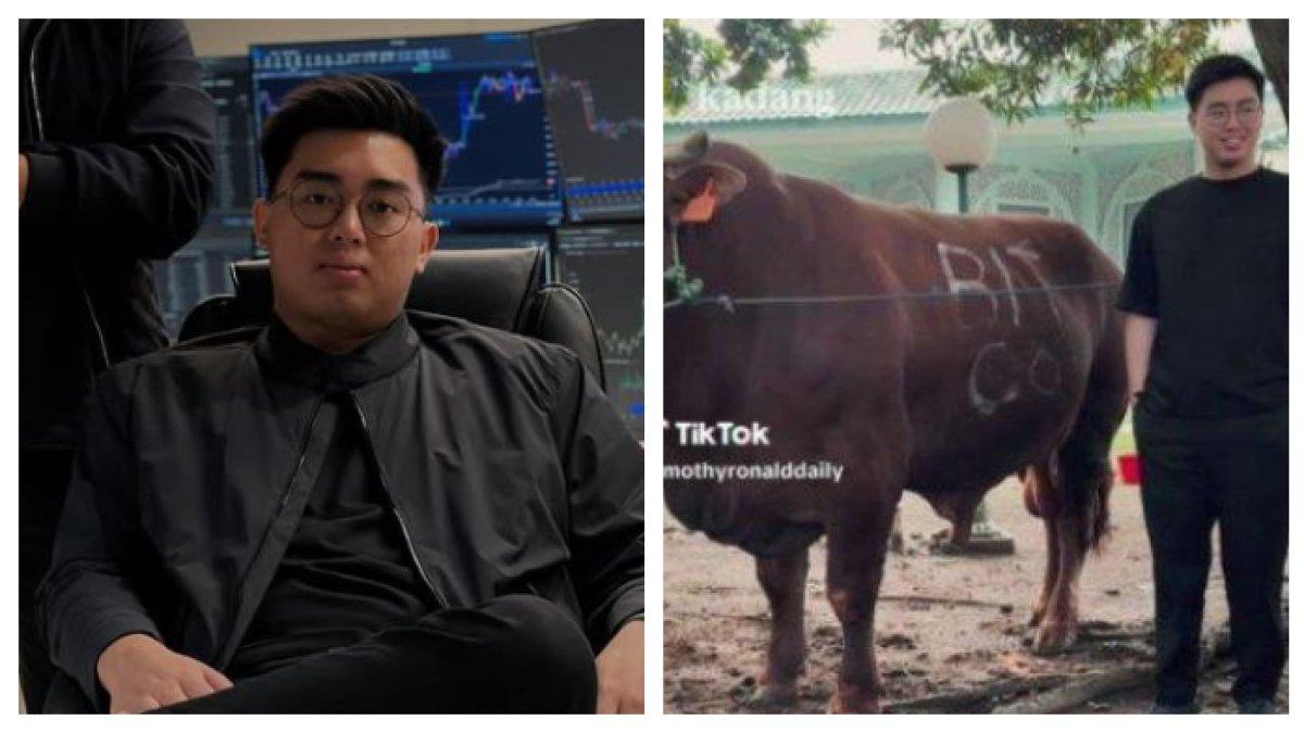 SUMBANG SAPI - Timothy Ronald adalah seorang pengusaha muda Indonesia yang dikenal sebagai investor aset kripto, baru-baru ini ia menyumbang sapi 2 ton