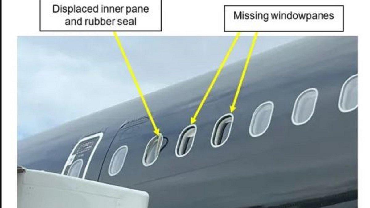 Titan Airways jendelanya hilang