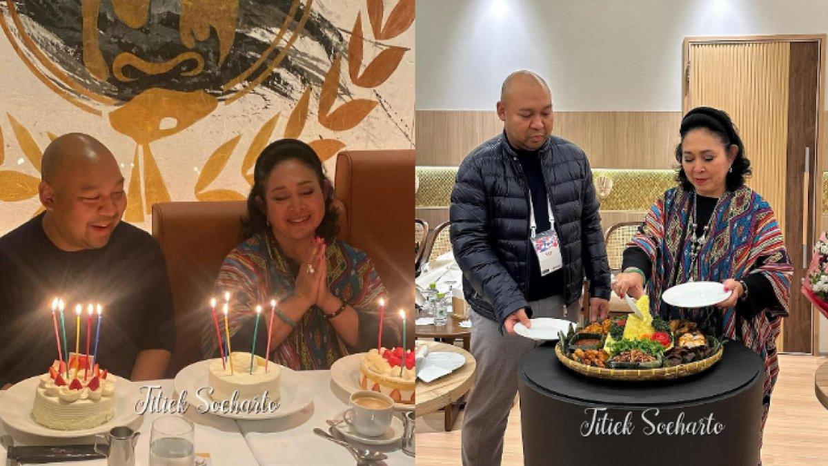 ULANG TAHUN TITIEK - Potret ulang tahun Titiek Soeharto diambil dari Instagram pada Jumat (18/4/2025). Titiek Soeharto merayakan ultah ke-66 bersama Didit Hediprasetyo.