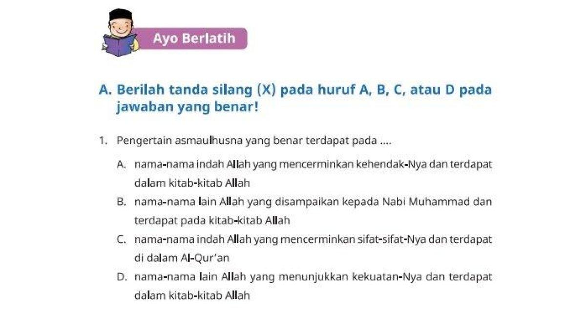 Tugas Ayo Berlatih pada buku PAI Kurikulum Merdeka Kelas 5 SD halaman 51 dan 52.