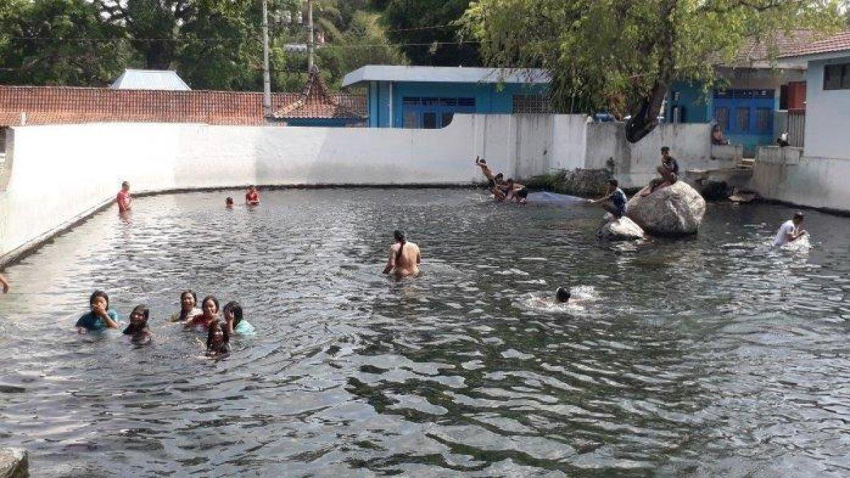 UMBUL DI BOYOLALI - Suasana umbul Tlatar di Boyolali saat sore hari.