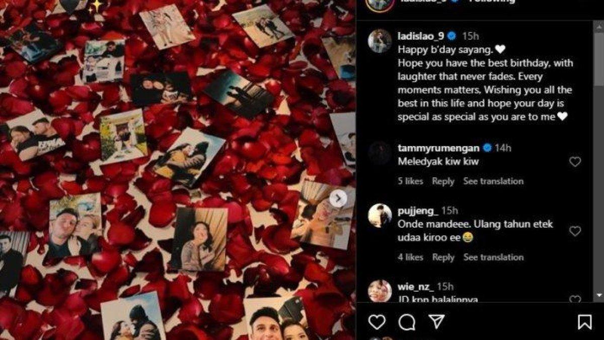 Ucapan Ladislao di hari ulang tahun Nathalie Holscher