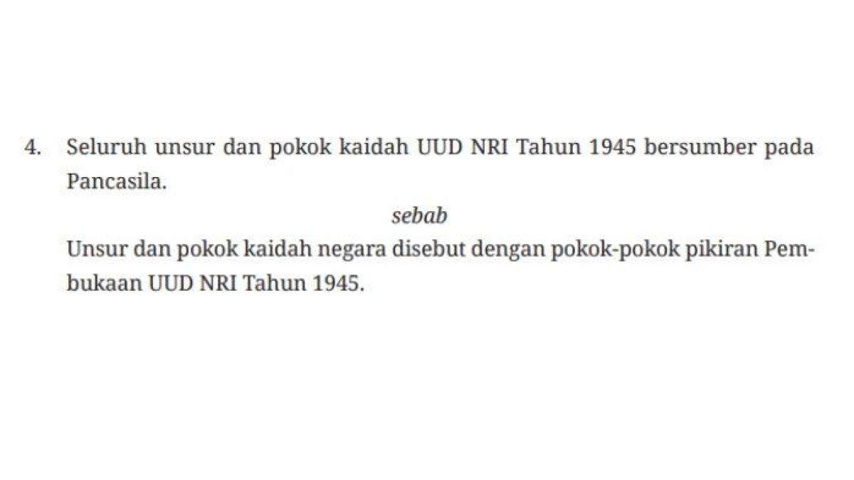 Kunci jawaban PKN SMA Kelas 10 Kurikulum Merdeka hal 119-120 Uji Kompetensi 2.6 Bab 2 tentang Hubungan Pancasilan dengan Peraturan Perundang-undangan.
