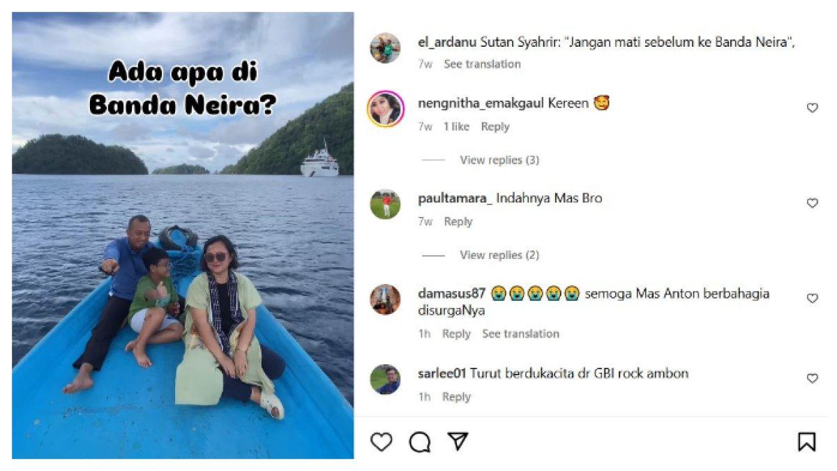 UNGGAHAN ANTONIUS - Unggahan terakhir Kolonel Antonius Hermawan sebelum jadi korban tewas di ledakan bom kedaluwarsa di Garut, Jawa Barat, Senin (12/5/2025)