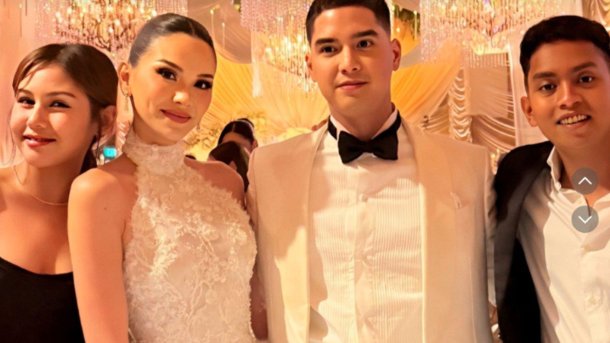 KABAR VANESHA PRESCILLA - Potret Vanesha Prescilla saat hadiri pernikahan Al Ghazali dan Alyssa Daguise pada Senin (16/6/2025). Vanesha Prescilla datang bersama Zharfan Rahmadi.