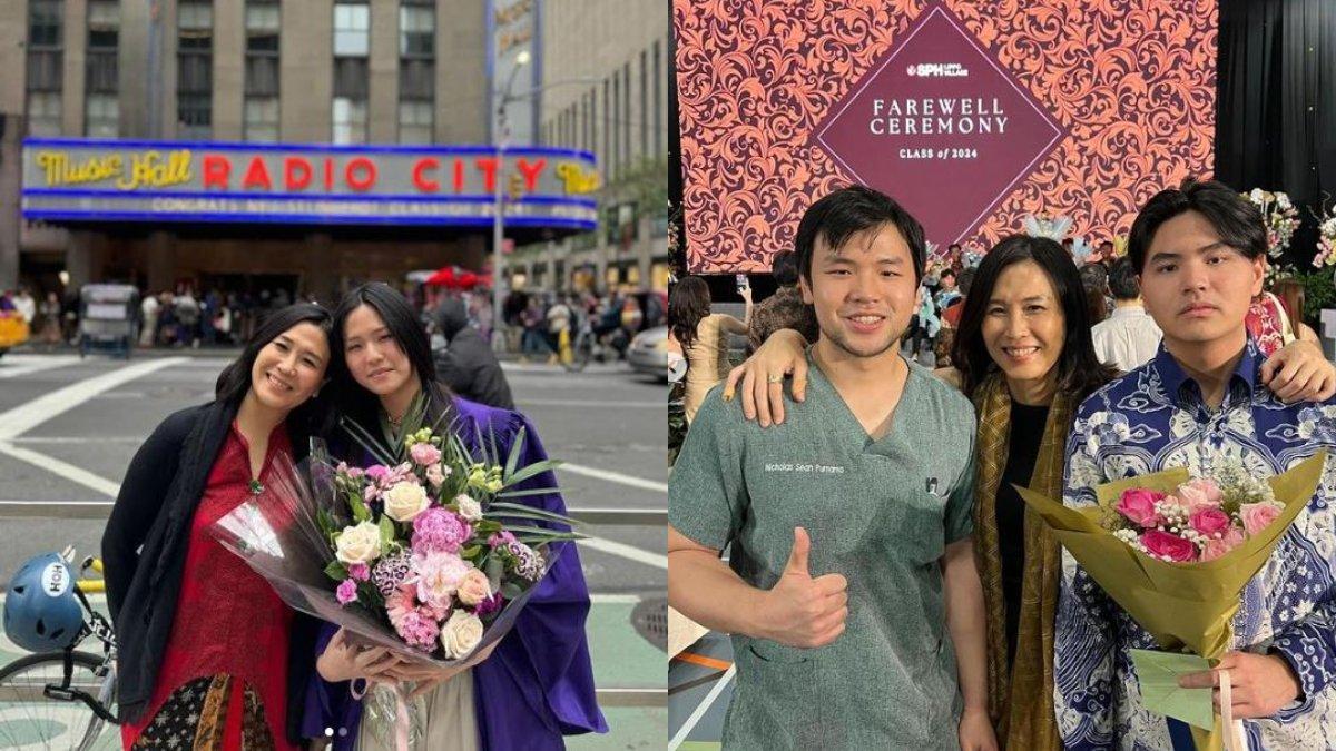 Veronica Tan hadiri wisuda anak kedua dan bungsunya