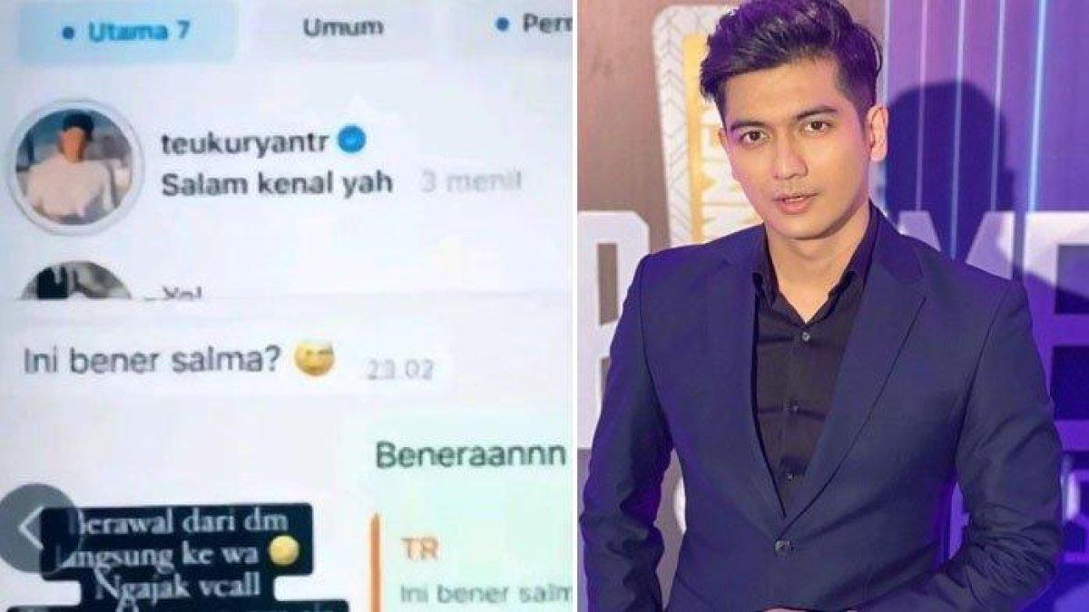 Viral beredar chat diduga Teuku Ryan goda selebgram cantik usai satu