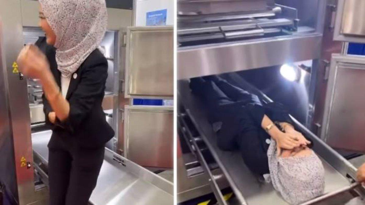 Viral gadis yang masuk ke kotak penyimpanan jenazah (1)