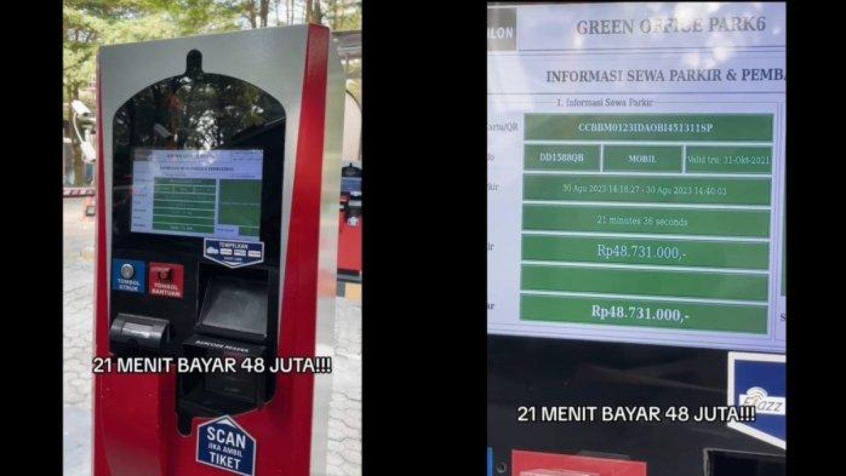 Viral pengemudi mobil parkir 21 menit ditagih Rp 48 juta.