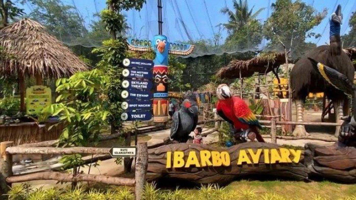 WISATA DI JOGJA - Kawasan wisata Ibarbo Aviary di Ibarbo Park Sleman, Jogja.