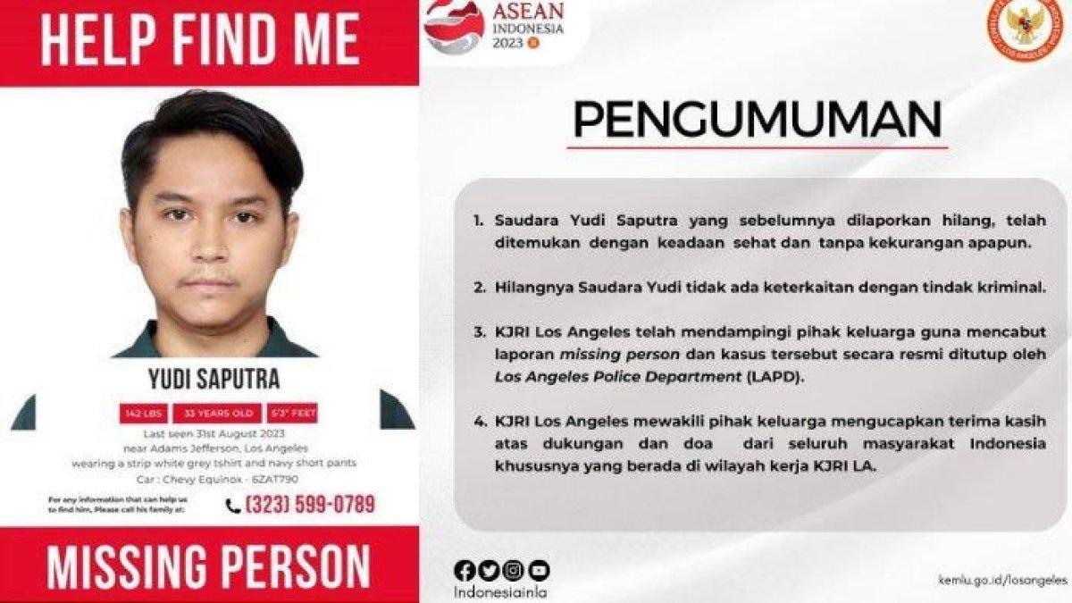 WNI Driver Online Hilang di Los Angeles Ditemukan, Bukan Korban Krimin
