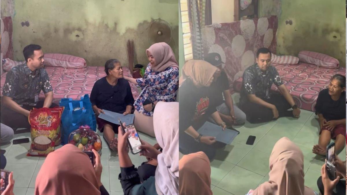 KASUS NENEK DIPUKULI - Wakil Bupati Klaten Benny Indra Ardhianto melakukan kunjungan langsung ke rumah nenek berinisial S (66), warga Kecamatan Polanharjo, Klaten, Jumat (9/5/2025), yang menjadi korban main hakim sendiri usai diduga mencuri di sebuah pasar di Boyolali. Foto: Tangkapan layar Instagram pribadi Wakil Bupati Klaten Benny Indra Ardhianto @bennyindra.a