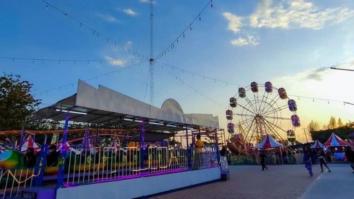 Wahana di Munggur Park, rekomendasi tempat wisata di Klaten yang menarik untuk dikunjungi.