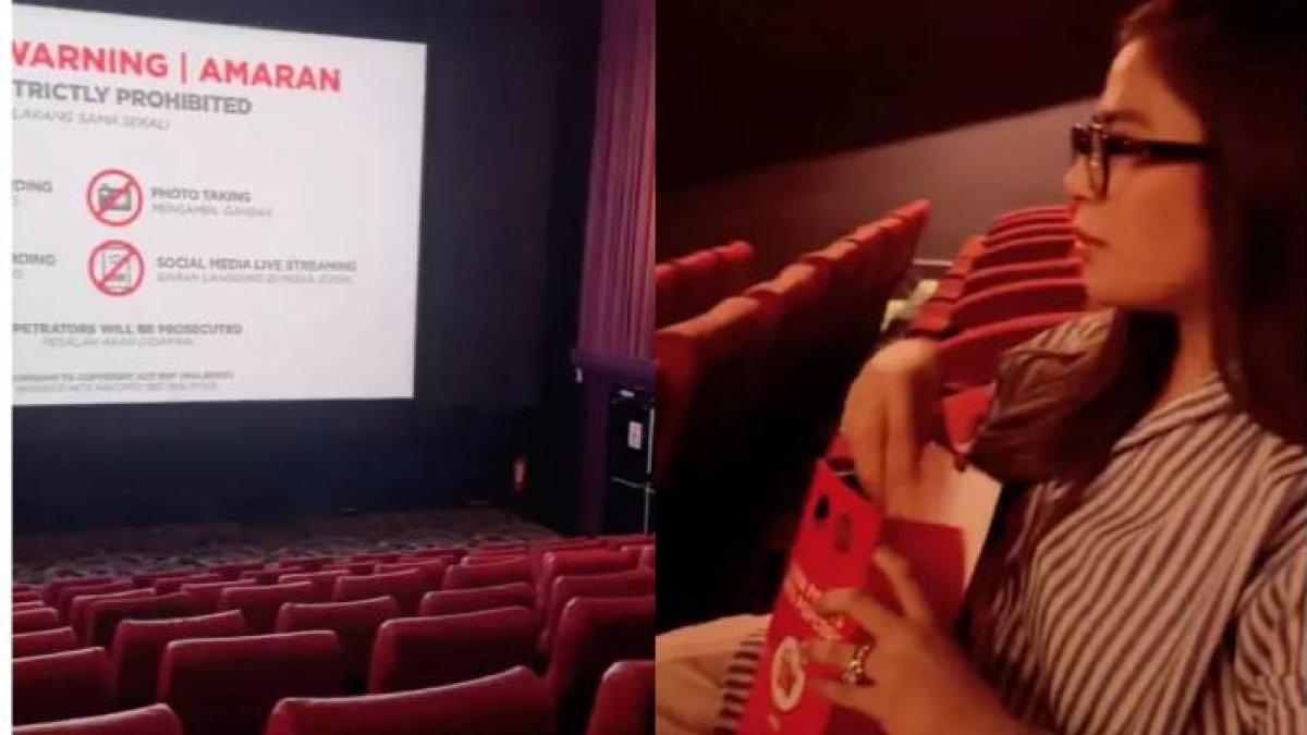 Wanita Malaysia terlalu introvert hingga rela keluarkan uang untuk sewa satu gedung bioskop